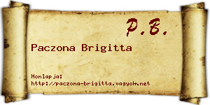 Paczona Brigitta névjegykártya