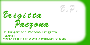 brigitta paczona business card